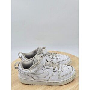 Nike Court Borough Low 2 Bq5451-100 White Sneakers Shoes Boys Size 1.5Y